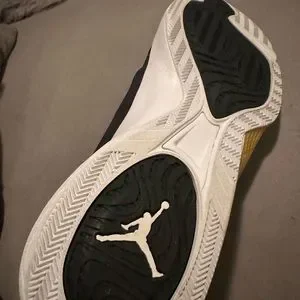 SAMPLE Promo Nike 15 Air Jordan CP3 VIII Cris Paul Black White Gold Sneakers NIKE AIR JORDAN CP3 X CHRIS PAUL PROMO SAMPLE WHITE BLACK  main image 2